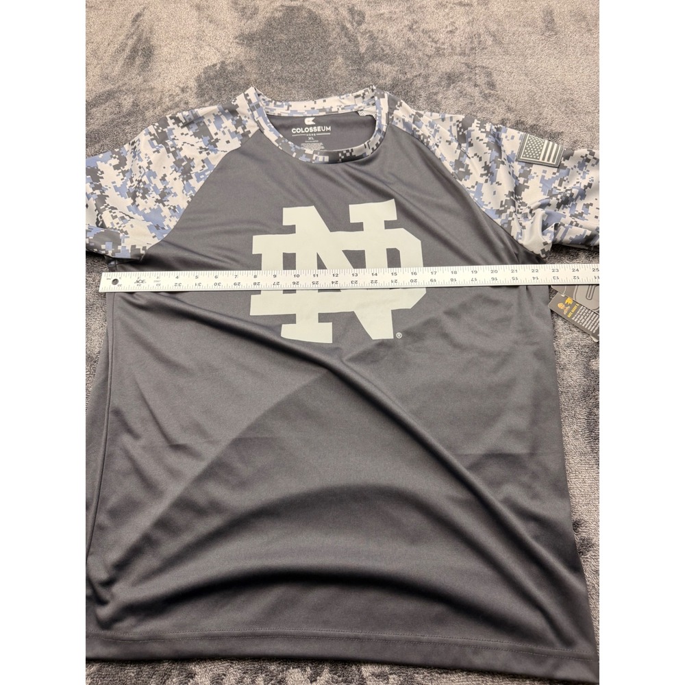 Colosseum Notre Dame Fighting Irish OHT Military Camo Long Sleeve Shirt Mens XL - Picture 8 of 9